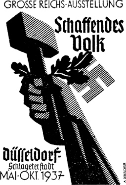 Ausstellungsplakat zur Ausstellung
                        "Schaffendes Volk", 1937