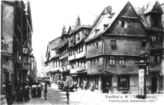 Frankfurt am Main, Sachsenhausen,
              Elisabethenstrasse um 1900