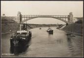 Kiel-Holtenau, die Brcke ber den
                                Kieler Kanal, 1920 ca.