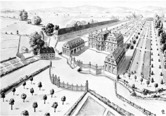 D�sseldorf, Schloss J�gerhof 18.Jh.