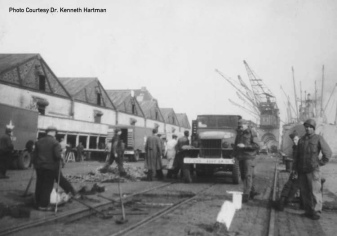 Westalliierte im Hafen von Antwerpen, ab 15.
                November 1944 ca.