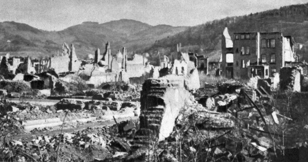 Bild 14: Freiburg im Breisgau in Ruinen
                        (03), die Ruinen der Nordstadt