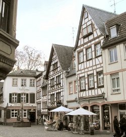 Mainz,
                        sdliche Innenstadt, Riegelhuser, die sich
                        erhalten haben, 2008 ca.