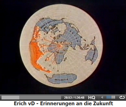 Das verzerrte Süd-"Amerika"
passt genau in die Weltkarte fotografiert über
Kairo Das
verzerrte Süd-"Amerika" passt genau in
die Weltkarte fotografiert über Kairo