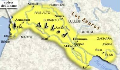 Karte der Sumerer
                        "Akkad"