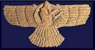 Annunaki-Ausserirdischer in einem
                        Raumschiff