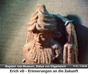 Irakisches Museum in Bagdad, eine Statue des
                  Gilgamesch