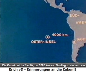 Die Karte des Pazifiks mit der Osterinsel