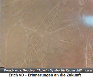 Nasca in Peru, der Geoglyph "Adler"