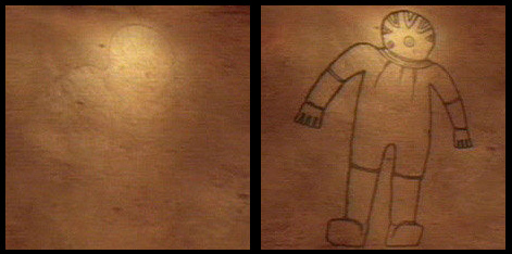 Tassili, el astronauta grande
sin y con reconstrucción digital Tassili, el astronauta grande
sin y con reconstrucción digital