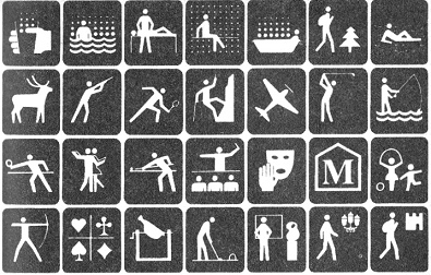 Pictogramas
              en el centro termal de Baden-Baden (Alemania) como ejemplo
              de conversaci�n sin palabras