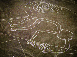 Líneas de
                          Nasca, p.e. el mono