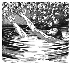 Tántulus castigado en
el agua Tántulus castigado en el
agua