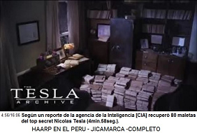 Est� claro que la tecnolog�a
                      de Tesla puede ser usada para crear armas
                      poderosas (5min.3seg.), radios de part�culos de
                      alta frecuencia, u ondas de frecuencia baja
                      (5min.8seg.),