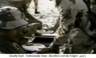 NATO movie: Warning of
radioactive dust in the food in the
desert NATO movie: Warning of
radioactive dust in the food in the
desert