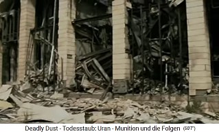Das radioaktive
                                Radio-TV-Zentrum von Bagdad wurde von
                                einer Atomrakete
                                ("Uranmunition") getroffen,
                                ist hochverstrahlt, ist eine
                                Atom-Ruine!!! 03