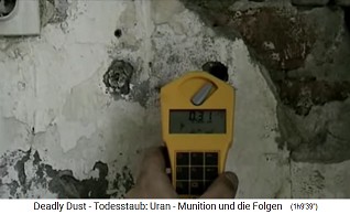 Bombed Serbian Army Camp 04, the
Geiger counter shows 0,31 on the wall at
metal parts Bombed Serbian Army
Camp 04, the Geiger counter shows 0,31
on the wall at metal parts