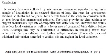 The criminal NWO with its
fake "study": Simply
fertile women were asked whether
they had a deformed child The
criminal NWO with its fake
"study": Simply fertile
women were asked whether they had a
deformed child