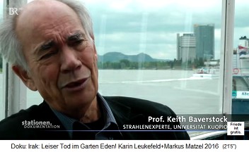 Radiation
                                    expert Prof. Keith Baverstock from
                                    the University of Kuopio, Finland