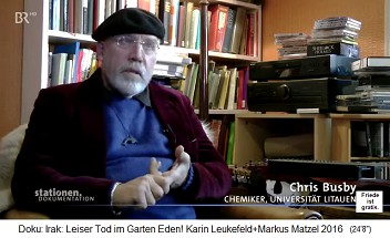 Chris Busby (Christopher
Busby), chemist at the University of
Lithuania Chris Busby
(Christopher Busby), chemist at the
University of Lithuania
