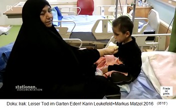 Basra
                                    (Irak): Im neuen Kinderkrankenhaus
                                    fr Krebskinder wird ein Kind
                                    gefttert