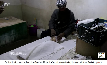 Children are dying continuously
                                  in Iraq - a dead child (corpse) is
                                  being prepared for burial