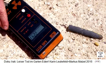 Nasiriya, the Geiger counter at
a tip of a radioactive NATO uranium
missile indicates 2241 Nasiriya,
the Geiger counter at a tip of a
radioactive NATO uranium missile
indicates 2241