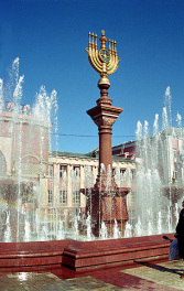 Central square of Birobidzhan, 2005
                            approx.