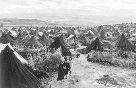 Pal�stinensisches
                        Fl�chtlingslager 1952, Beispiel 01