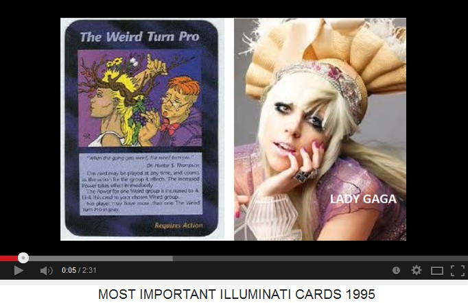 2. Card showing The
                              Weird Turn Pro - and Lady Gaga
