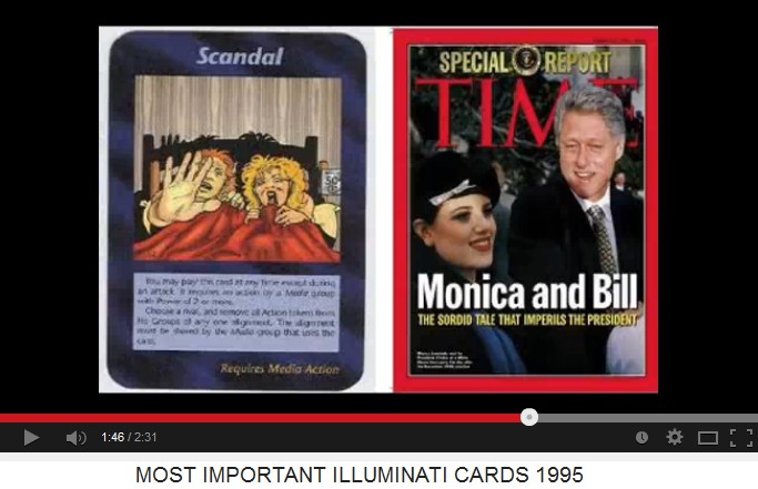 Card with a scandal with a couple in a
twin bed - and this should be Bill Clinton
with Monica Lewinski Card with a scandal
with a couple in a twin bed - and this should
be Bill Clinton with Monica Lewinski