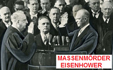 Massenmrder, Kriegsverbrecher und Rassist
                  Eisenhower beim Prsidentenschwur am 20. Januar 1953