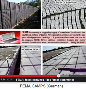La FEMA prepara un genocidio con
                              atades y tumbas de masas