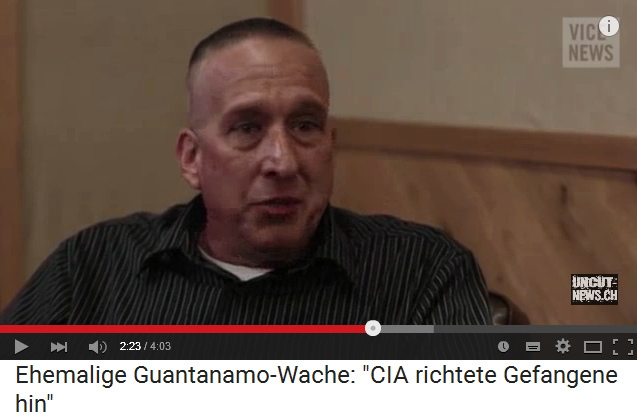 Ex-Guantanamo-Wache
                  denunziert 3 CIA-Morde