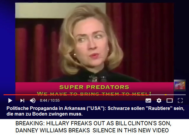 In
                        der politischen Propaganda der Weissen in den
                        "USA" werden Schwarze generell als
                        "Raubtiere" bezeichnet - Beispiel
                        Arkansas