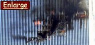 The airplane impact of the South
Tower of the WTC: The hole is empty, there
is no Boeing stuck there. The North Tower
has the same situation. The films with the
Boeings flying into the towers obviously are
products of the CIA film laboratories. It
can have flown only little airplanes into
the towers which after the explosion hardly
can be reckognized. No Arab was part of it. The airplane impact of the South Tower
of the WTC: The hole is empty, there is no
Boeing stuck there. The North Tower has the
same situation. The films with the Boeings
flying into the towers obviously are
products of the CIA film laboratories. It
can have flown only little airplanes into
the towers which after the explosion hardly
can be reckognized. No Arab was part of it.