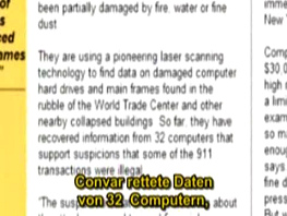Convar salva datos de 32 discos duros
                            de computadoras del WTC, artculo