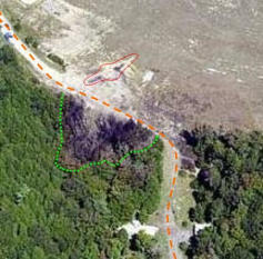 Shanksville, angebliche Absturzstelle,
                            Luftbild