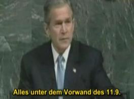 Bush nach dem 11.September 2001 tut sehr
                          "besorgt"