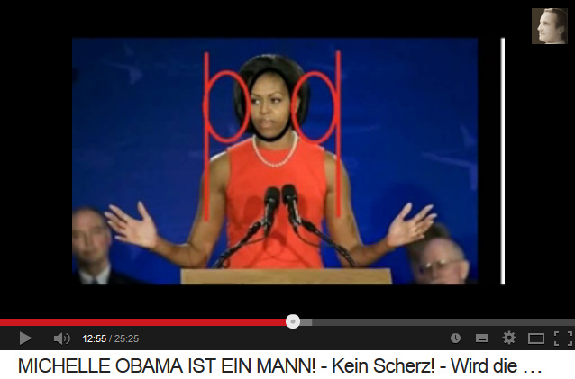 Michael Obama (alias
                      "Michelle Obama") tient des �paules
                      larges, m�me plus que le facteur 3