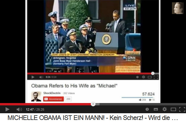 Aqu hay un artculo. Obama
                      llama su esposa como "Michael" (original
                      en ingls: Obama Refers to His Wife as
                      "Michael")