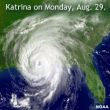 Hurricane "Katrina" over New
                          Orleans on 2005-08-29