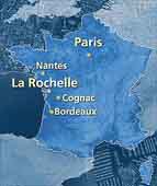 Die Position von La
                Rochelle, map, carte, mapa, terkep, t�rk�p