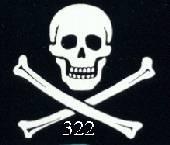 Abzeichen der Skull and Bones, Sch�del und
                        Knochen