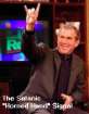 Pr�sident Bush
                macht das Teufelszeichen, president Bush with sign of
                devil