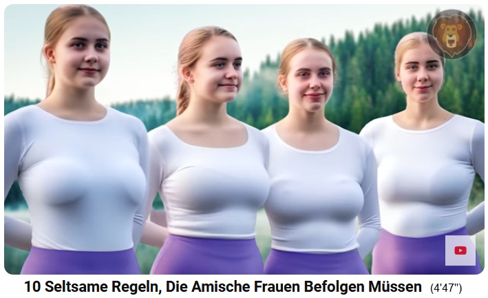 Amish-Frauen müssen alle die gleiche
                        bescheidene Unterwäsche tragen Amish-Frauen müssen alle die gleiche
                        bescheidene Unterwäsche tragen