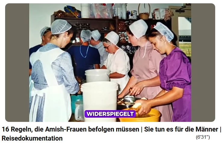 Amish-Frauen mit Hauben in Weiss und
                          transparent Amish-Frauen mit Hauben in
                          Weiss und transparent