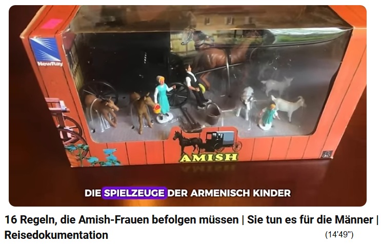 Amish-Spielzeug Kutsche mit Pferden Amish-Spielzeug Kutsche mit Pferden