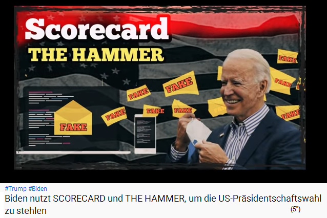 Der Alzheimerpatient Biden spielt mit
                            dem Hackerprogramm "The Hammer",
                            das ein Hackerprogramm "Scorecard"
                            beinhaltet Der Alzheimerpatient Biden
                            spielt mit dem Hackerprogramm "The
                            Hammer", das ein Hackerprogramm
                            "Scorecard" beinhaltet
