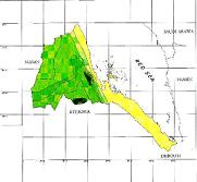 Map
                            of Eritrea with the indication of rain
                            quantities